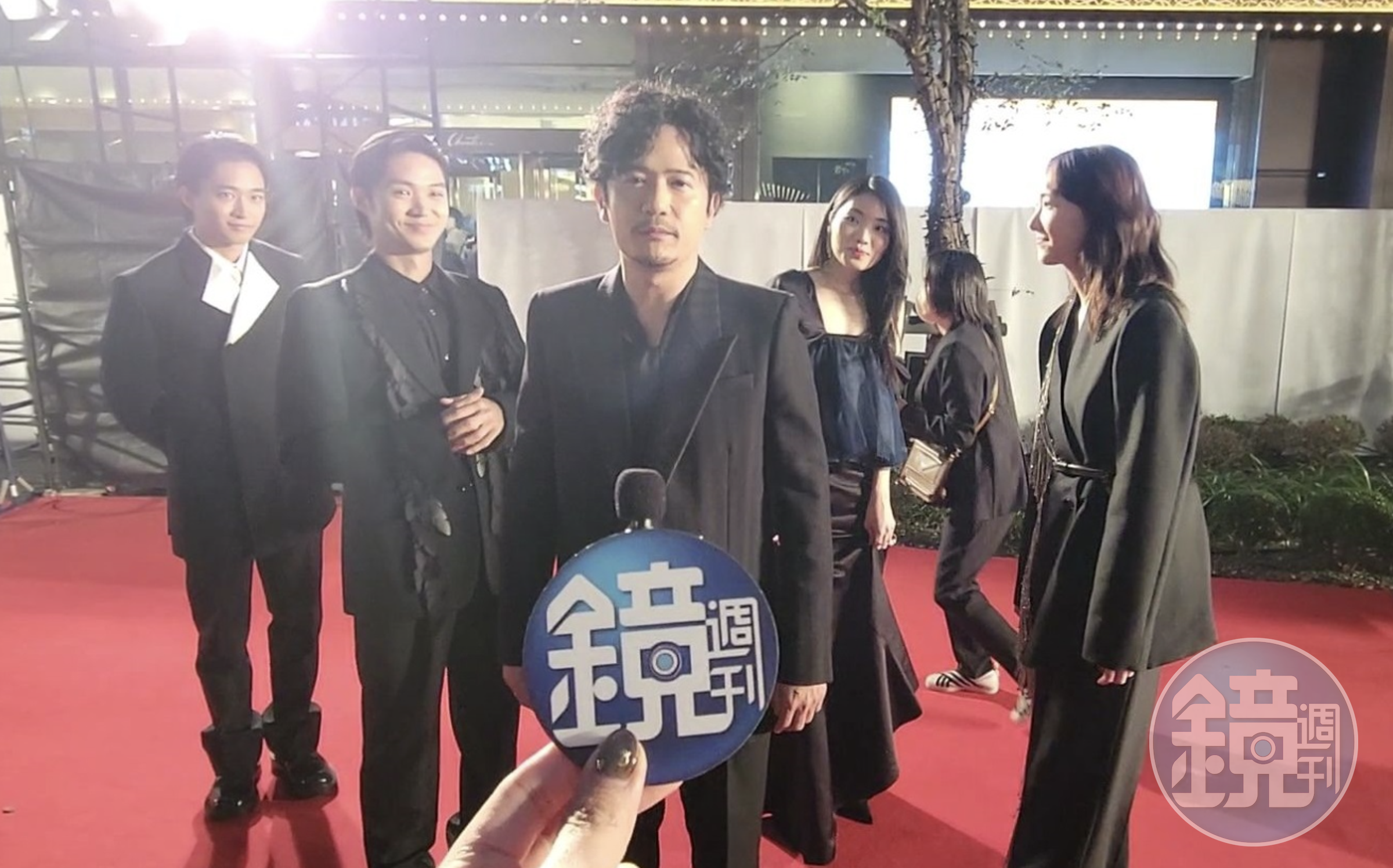 稻垣吾郎（中）主演作品二度入選競賽片，他開心直呼想來台灣。