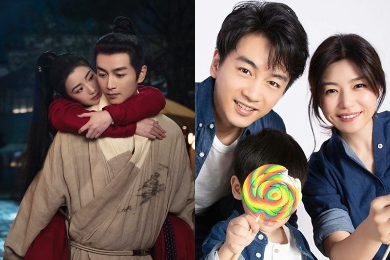 陳妍希、陳曉宣布離婚之後仍有新聞不斷傳出，傳男的擁新歡毛曉彤（左），女的則是攜兒返鄉（右）  。（翻攝網路）