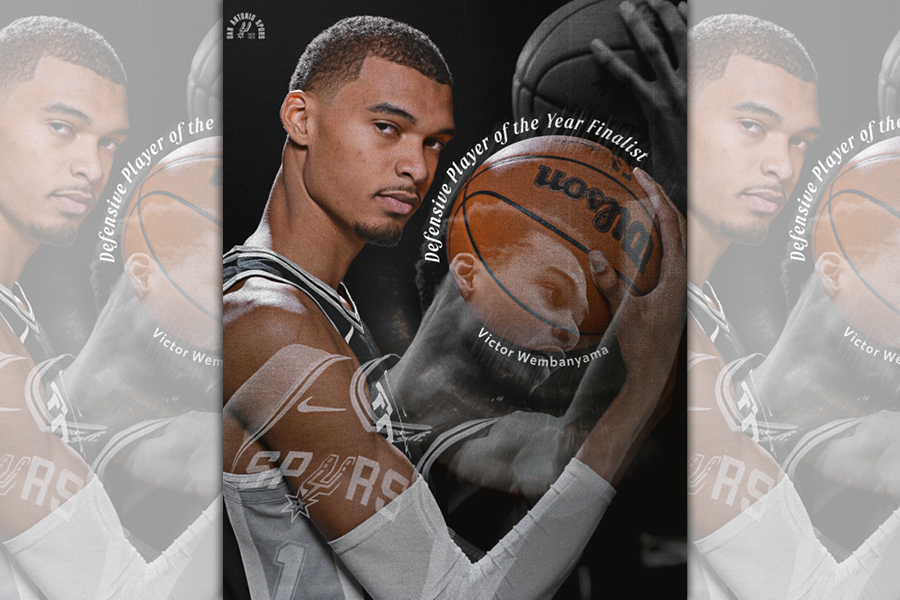 NBA馬刺隊法籍新星溫班亞馬（Victor Wembanyama）明年將隨隊返鄉獻技，於巴黎賽對戰溜馬。（翻攝自San Antonio Spurs臉書）