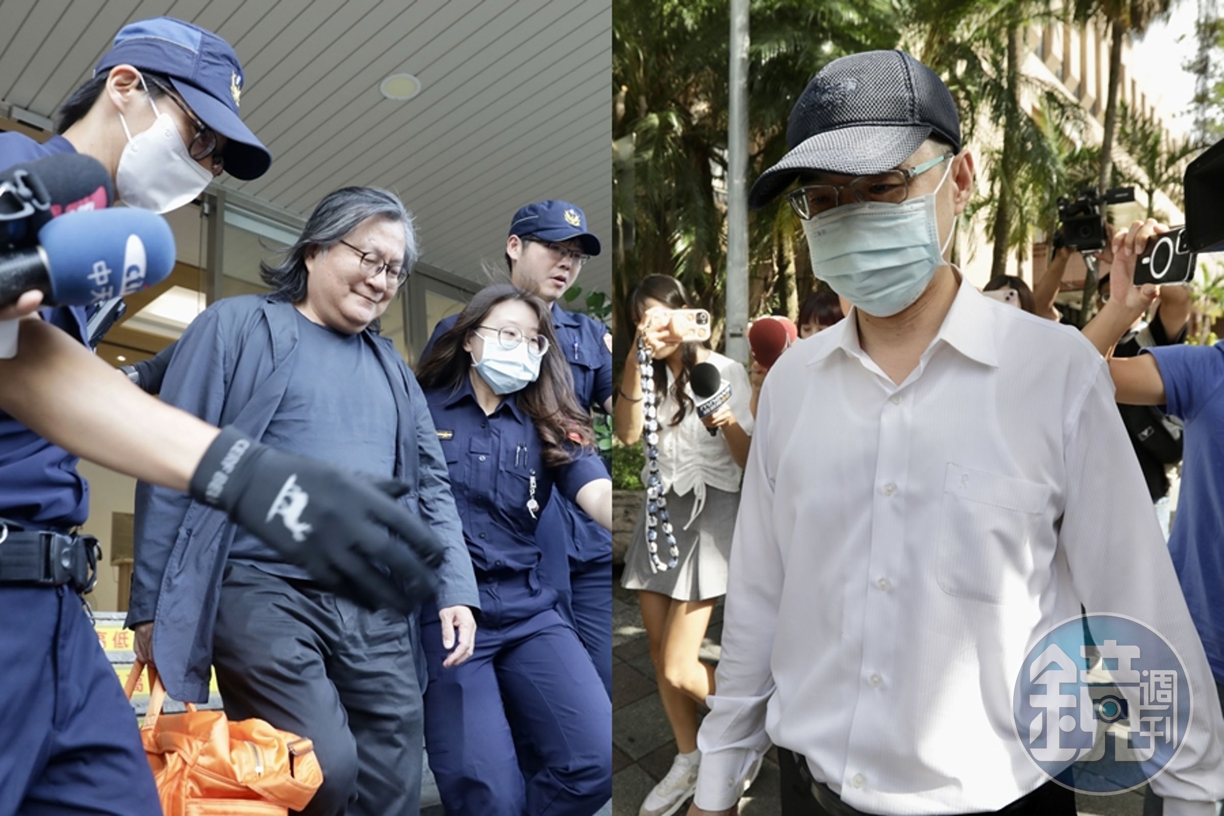 北檢今日分別傳喚端木正(右)與林洲民(左)調查多起弊案。