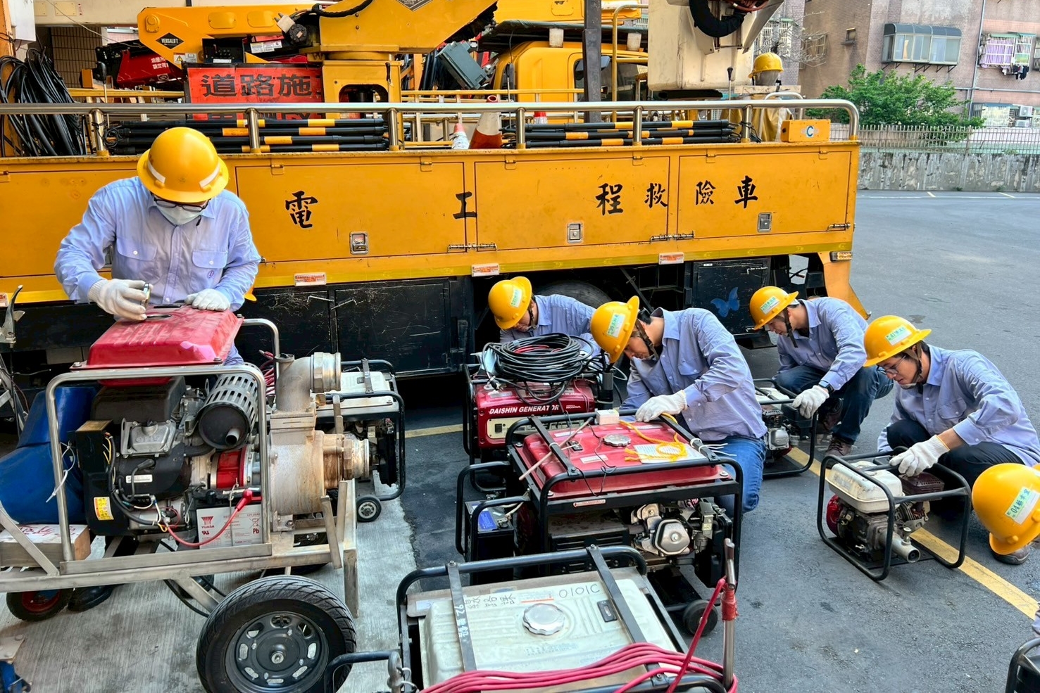 台電指出,若颱風造成停電,搶修將依「供電樞紐變電所、主幹線、分歧線」順序逐步恢復供電。(台電提供)