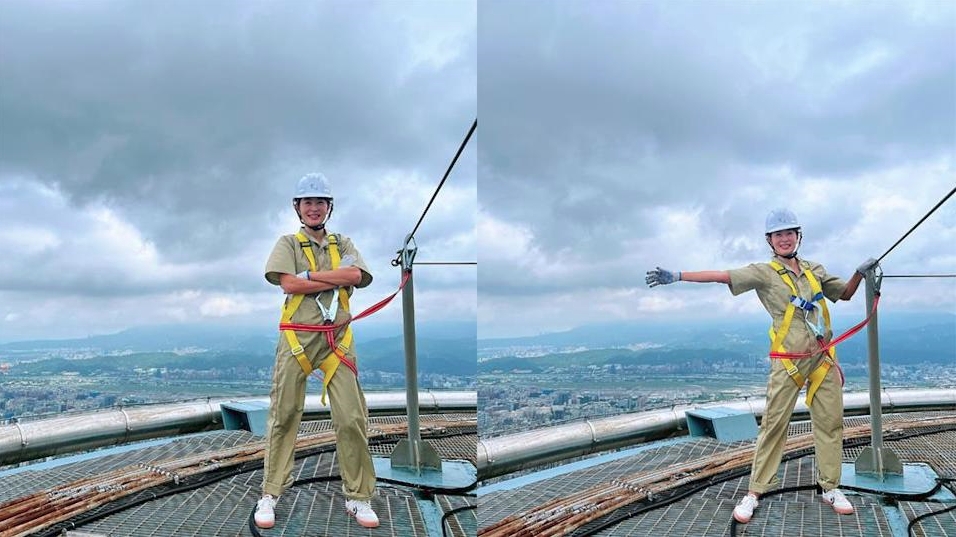 當101董座滿1年，賈永婕有感而發，認為自己收穫良多。（翻攝自賈永婕的跑跳人生臉書）