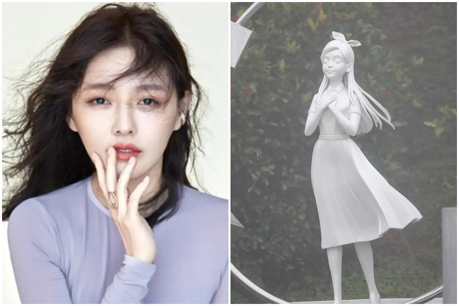 大S(徐熙媛)今(2日)逝世週年紀念日,S家在金寶山替她舉行紀念雕像節目儀式。(翻攝自大S臉書、鏡報提供)