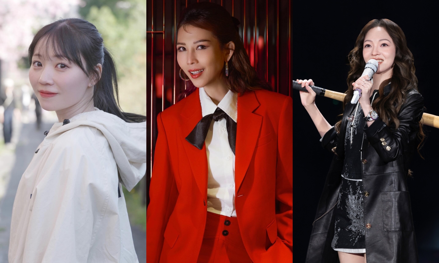 演藝圈斷絕親人關係的例子不少，大多都是為了錢起爭執。（翻攝駒田京伽、蔡少芬、張韶涵 IG）