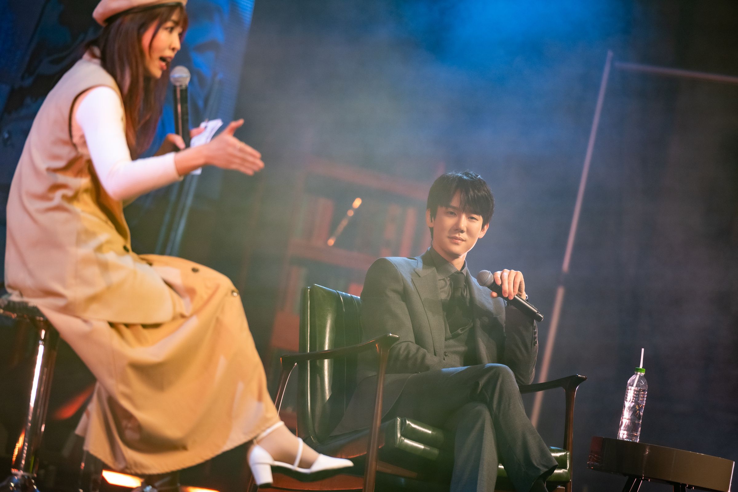 柳演錫能演也能唱，見面會帶來不少歌曲。（瑞田文創提供）