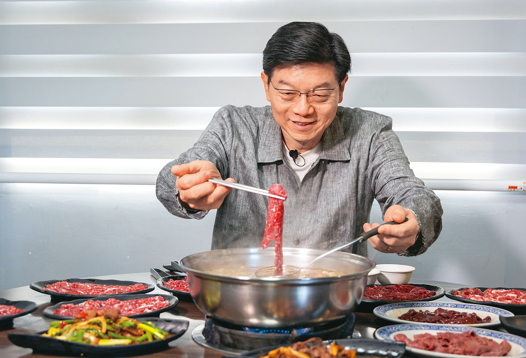 來到「湖東牛肉館」吃溫體牛肉,才發現除了台南外,高雄也是吃牛肉的好地方。