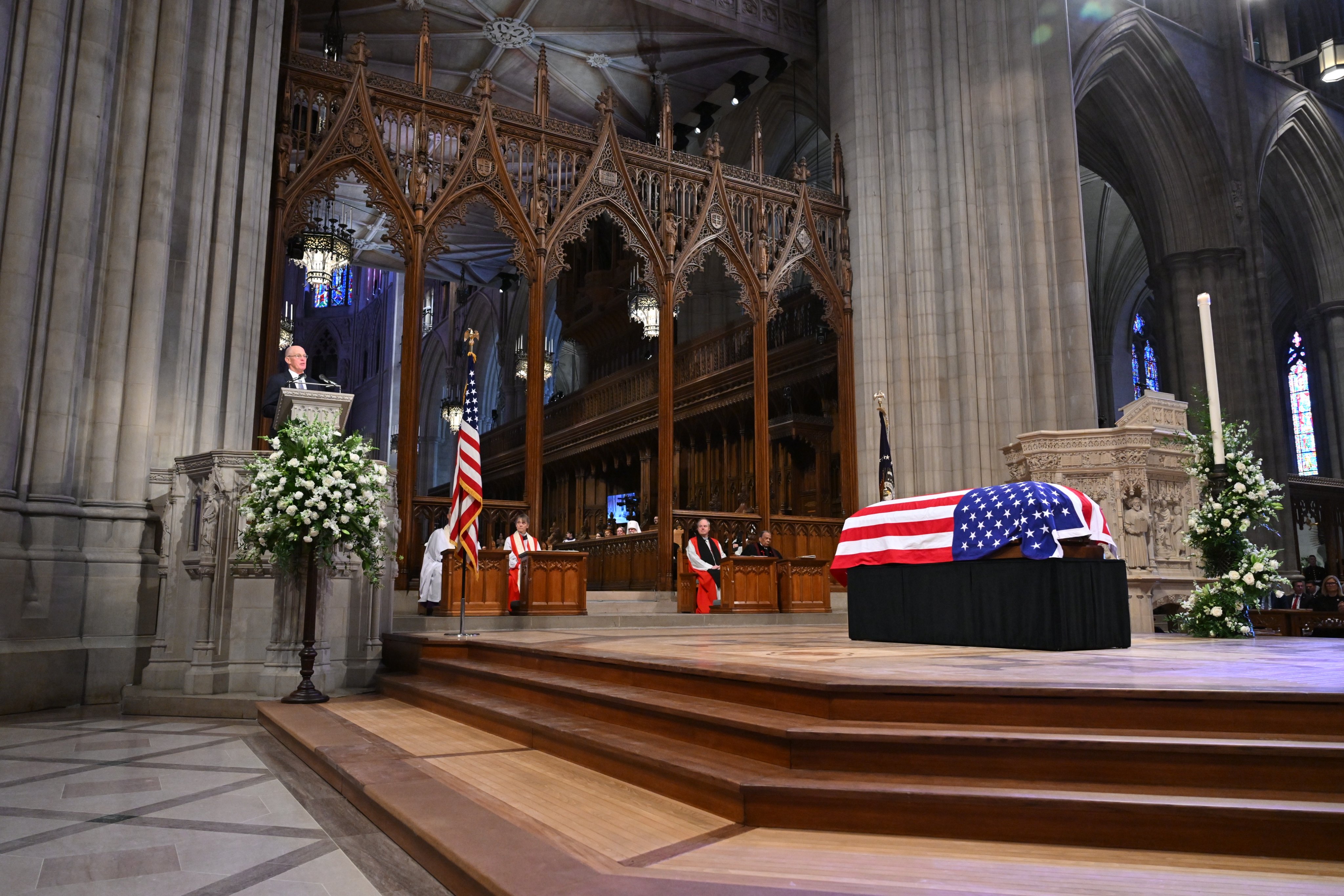 享嵩壽百歲的前總統卡特於今日在華盛頓國家大教堂舉行國葬。（翻攝自X @The Carter Center）