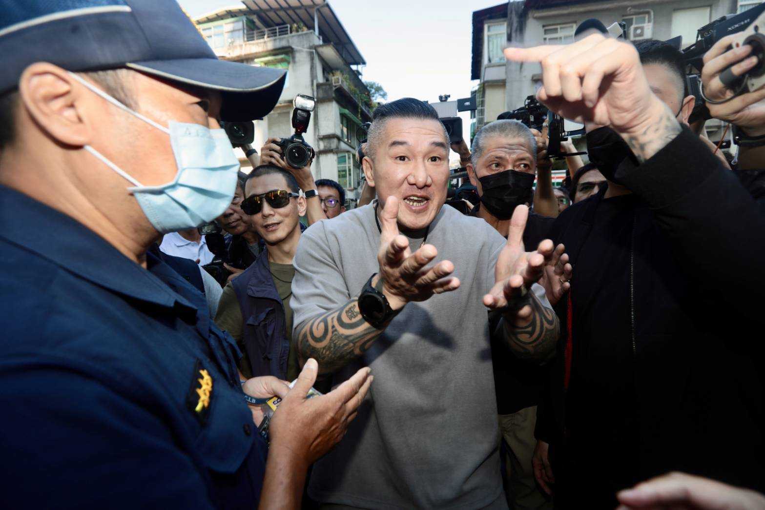 陳之漢今天下午遭刑事局約談。（鏡報林煒凱）