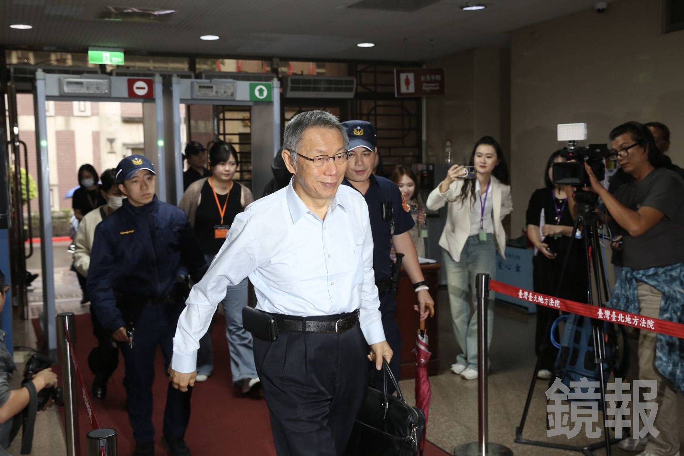台北地院審理民眾黨前主席柯文哲弊案,下週將進行最終辯論。(鏡報董孟航)