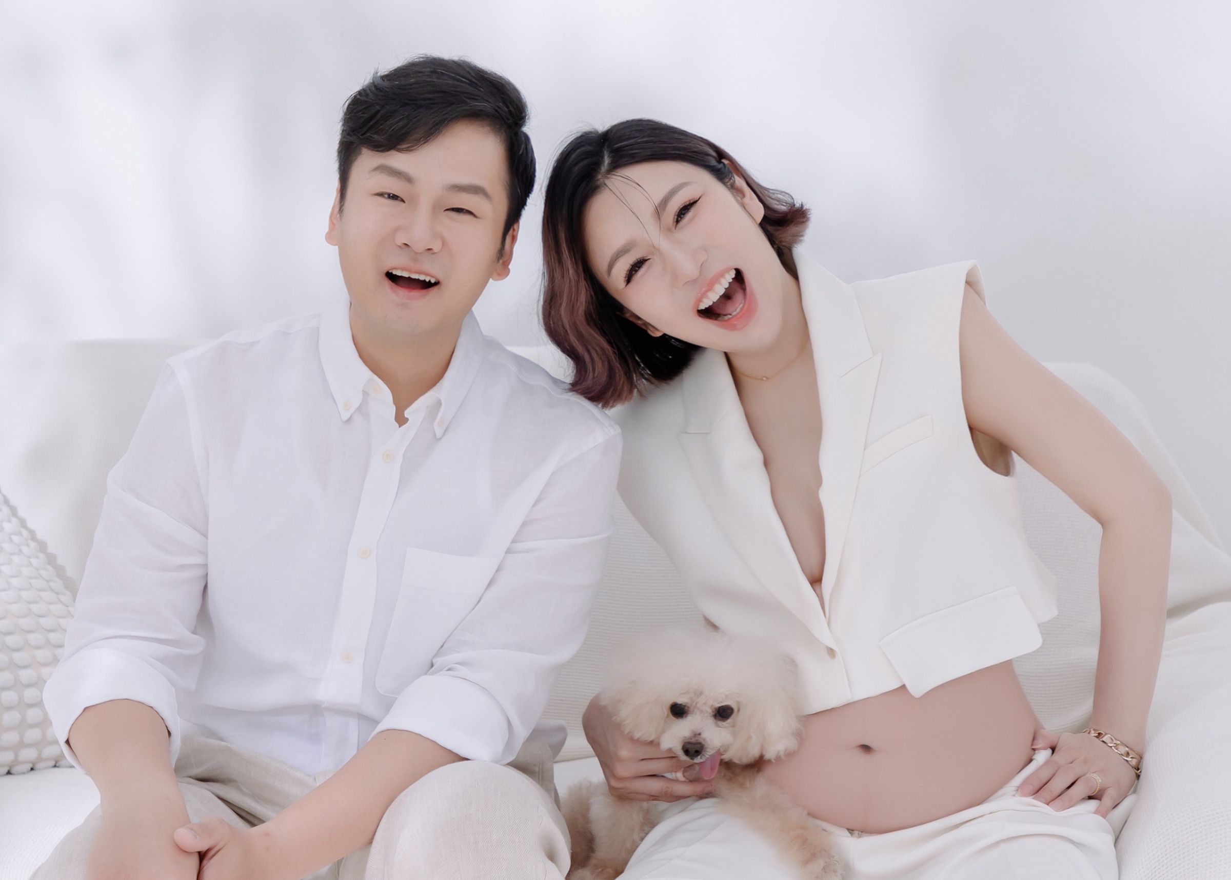 李崗霖偕林可唯7年前凍卵開封傳好孕。(艾微芙x林可唯提供)