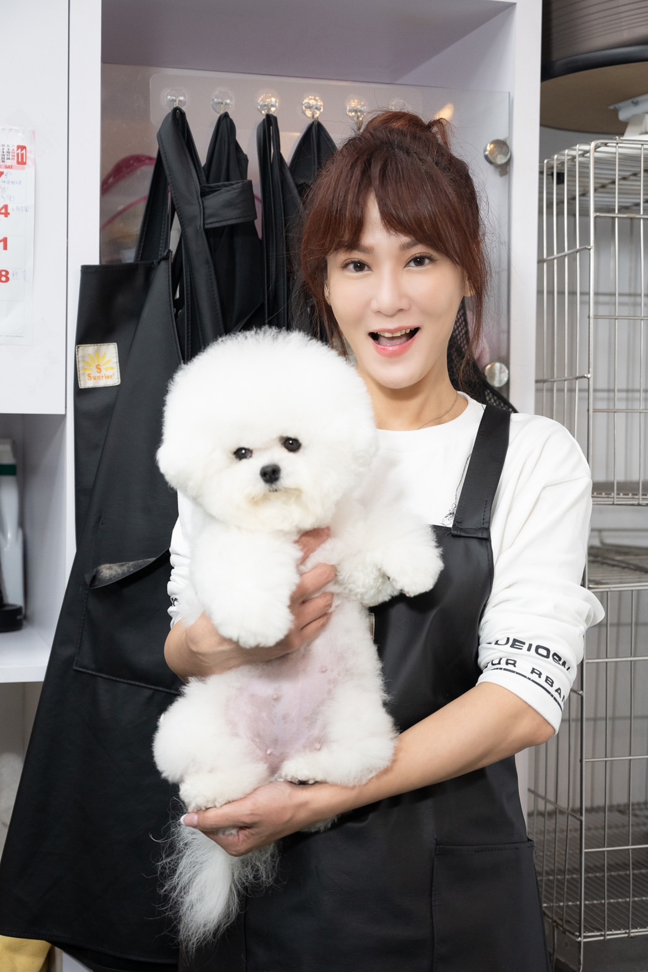 邱琦雯成功將小型犬重新打理毛髮。(艾迪昇傳播提供)