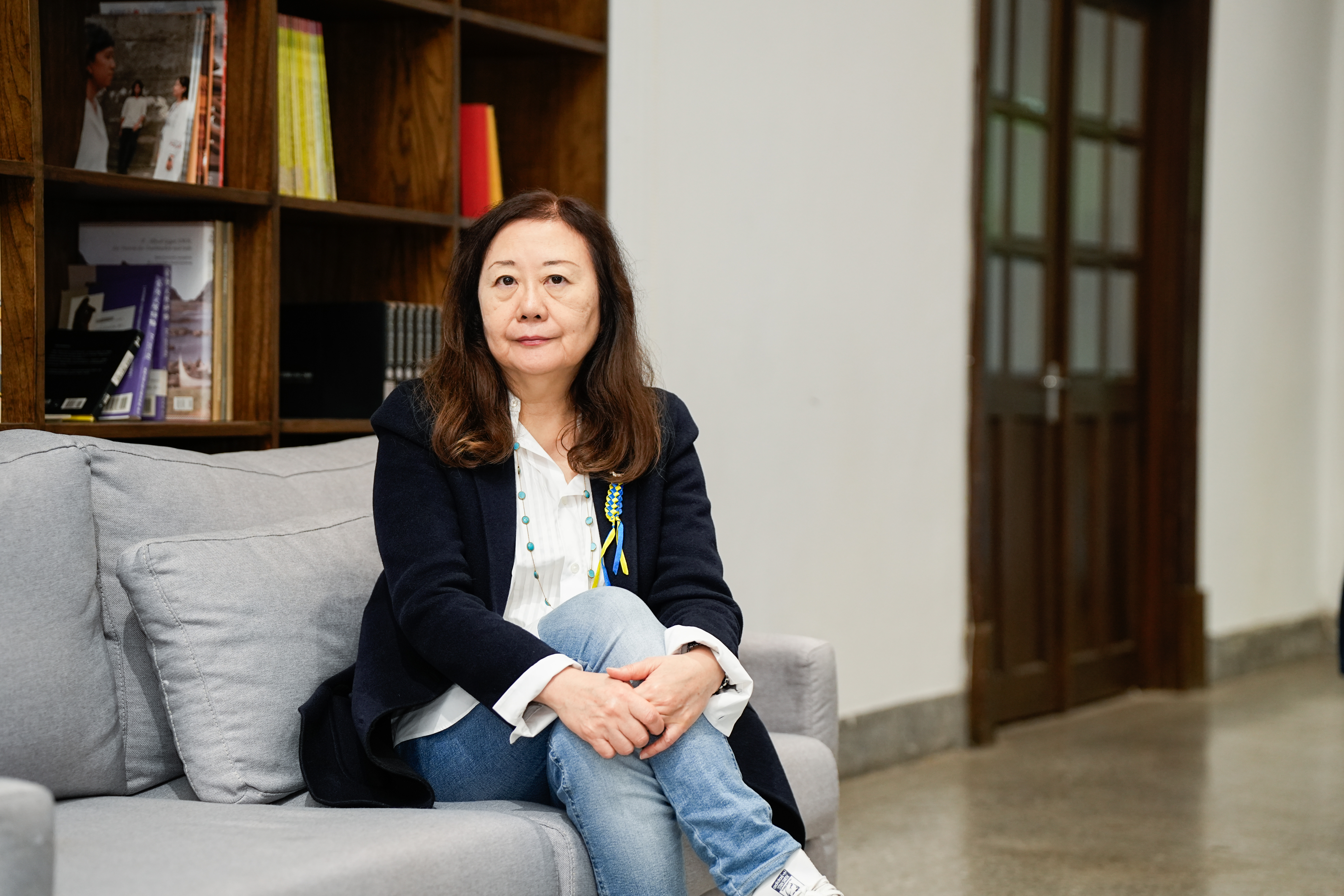 日本紀錄片導演山田茜今（2日）接受台媒聯訪，感嘆戰爭並非動物引起，卻因為戰爭喪生。