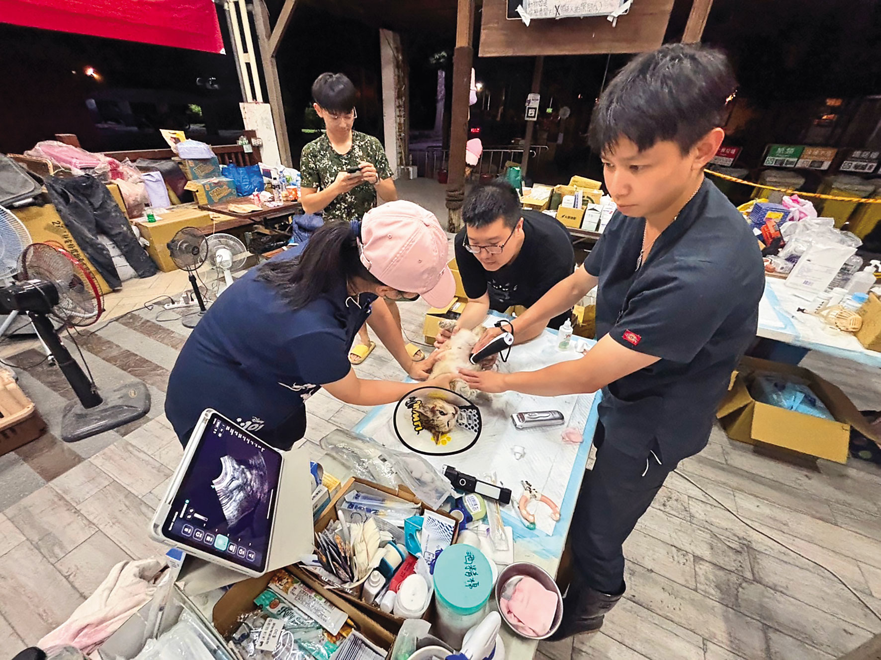 打造專業、溫暖人設的殷碩韓（右），因劈腿多女，形象大翻車。（翻攝殷碩韓獸醫師臉書）