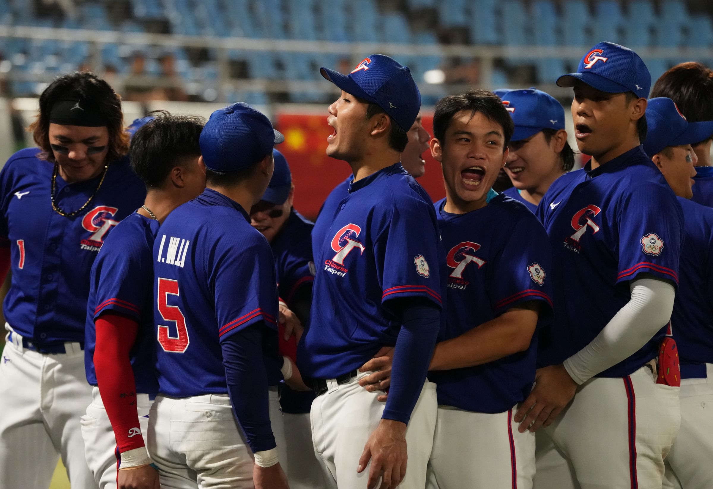 台灣隊9比1擊退中國。(代表團提供)