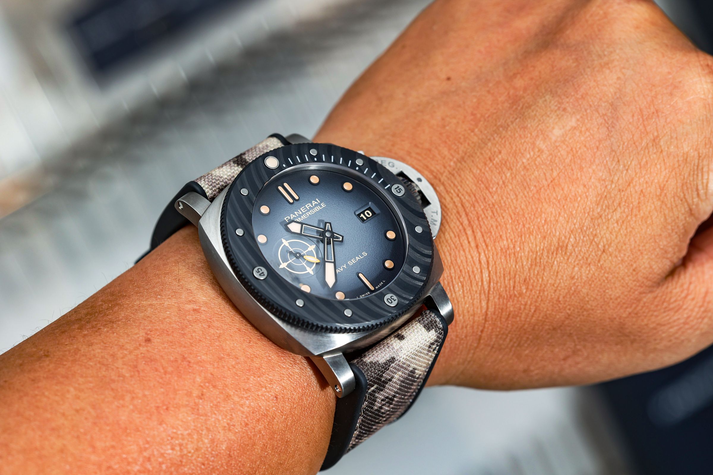 PAM01669，47mm鈦金屬錶殼，裝載P.9010自動上鍊機芯，定價NT$420,000。