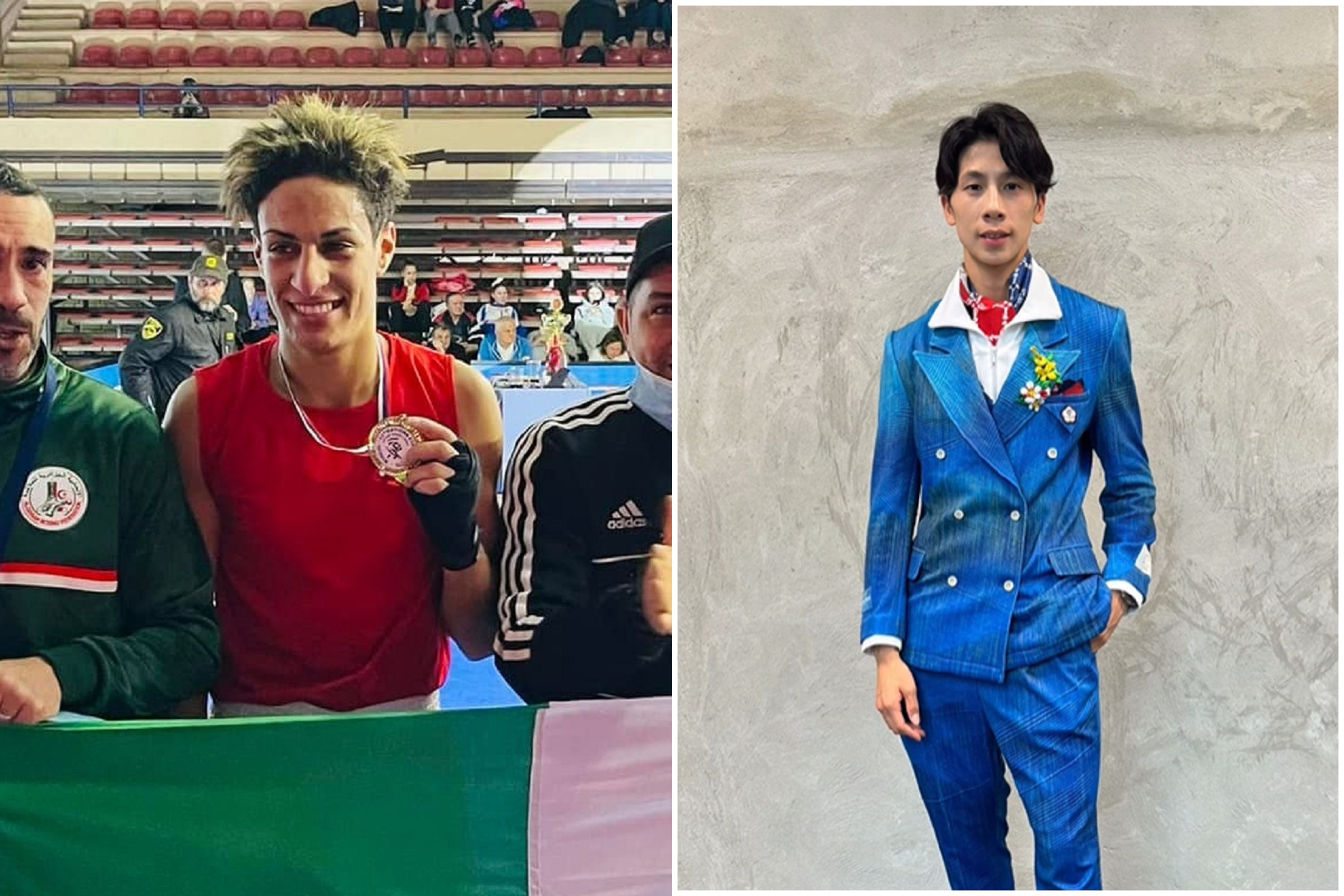 林郁婷(右)與阿爾及利亞選手哈利夫陷性別風波！國際奧會說重話：國際拳總不重整，2028奧運沒拳擊賽。（翻自IG+X平台）
