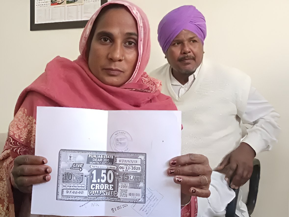 印度這對夫妻雖然抱回大獎，但擔心被綁架，於是連夜逃跑。（翻攝自X@princesinghrk）