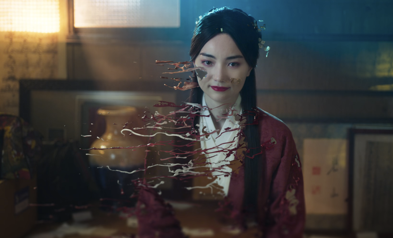 黑嘉嘉是無名屍背上所刺的古代美女，因想替主人找回名字而出現。（愛奇藝台灣站提供）