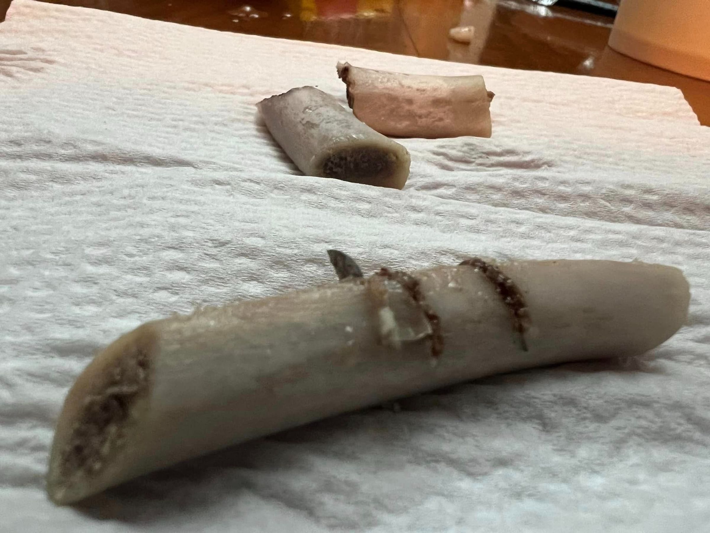 一名網友用好市多販售的排骨煮湯，沒想到竟是暗藏凶器的「刀片排骨」。（翻攝自Costco好市多 商品經驗老實說臉書）