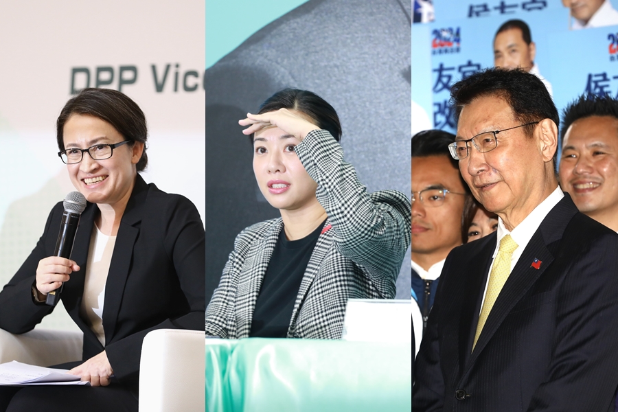 副總統電視辯論會擬定於明年1/1舉行,左起為蕭美琴、吳欣盈、趙少康。
