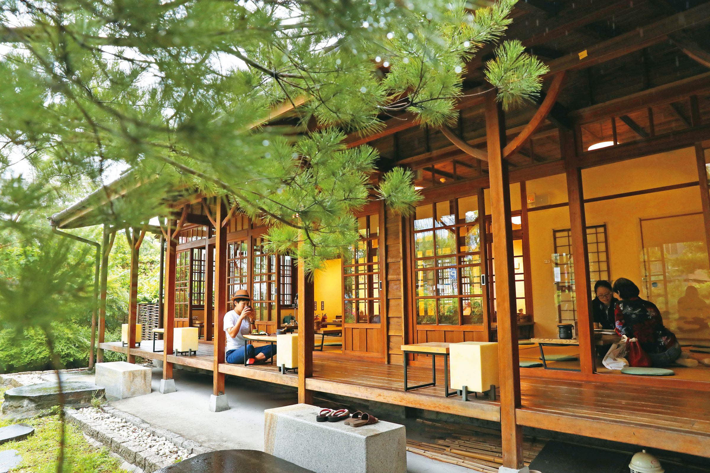 「八拾捌茶輪番所」讓民眾品飲台灣茶的同時,也能感受日式老宅氛圍。(攝影/何宗昇)
