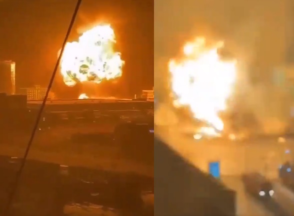 蒙古首都烏蘭巴托市今凌晨發車爆炸事件。（翻攝自X@BNONews）