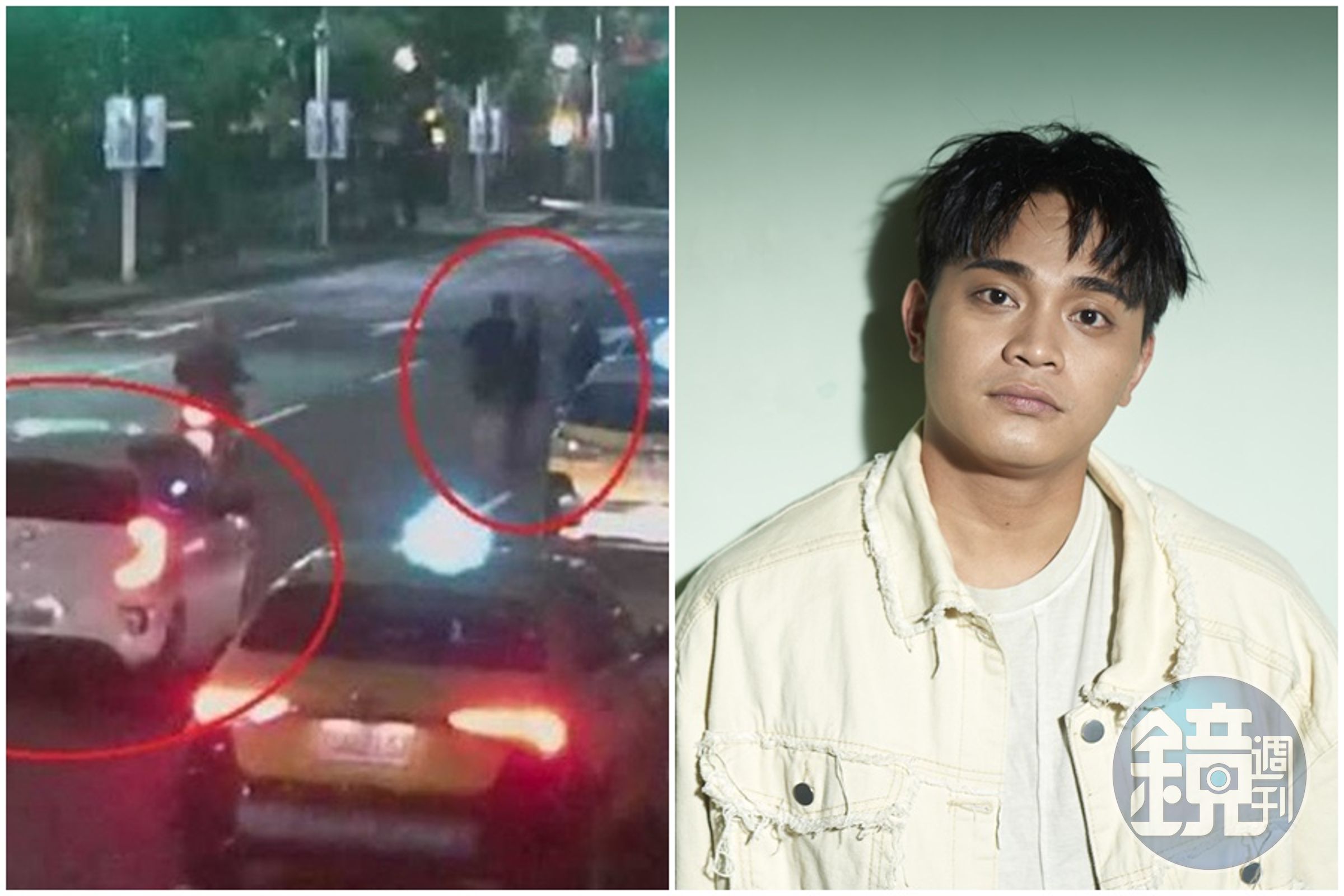 邱軍去年清晨撞死一名計程車司機，還肇事逃逸，引發譁然。（翻攝畫面）