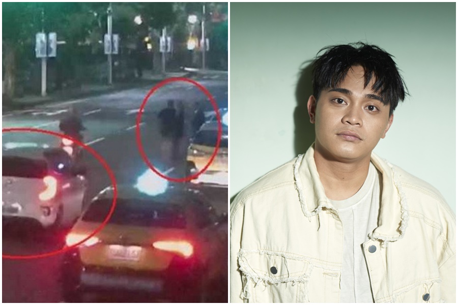 邱軍去年清晨撞死一名計程車司機，還肇事逃逸，引發譁然。（翻攝畫面）