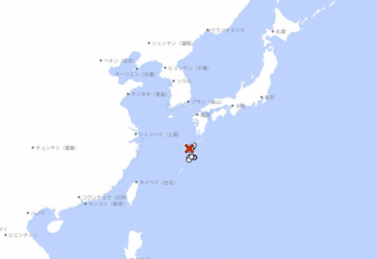 日本鹿兒島又搖！規模5.1淺層地震，最大震度5弱。（翻攝日本氣象廳官網）