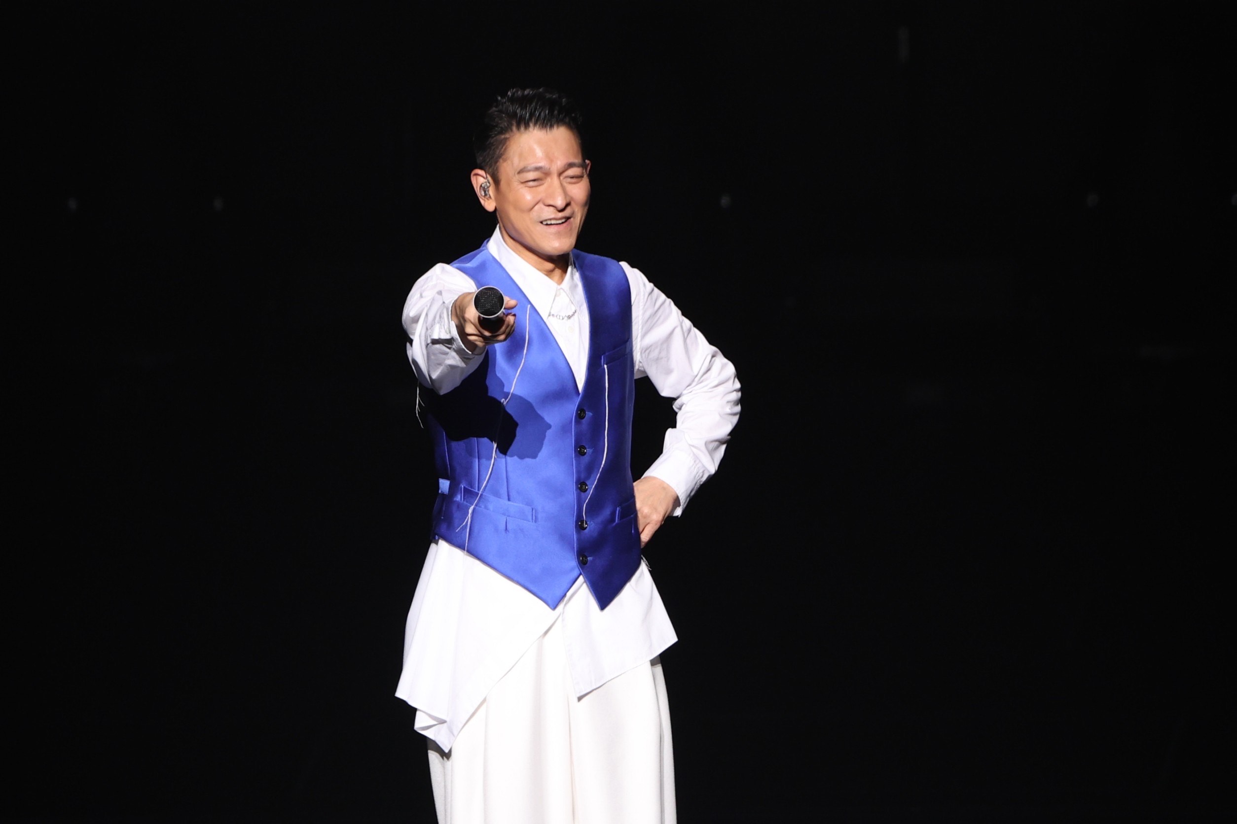 劉德華今在小巨蛋舉辦「輝葉按摩椅呈獻今天⋯is the Day」巡迴演唱會。