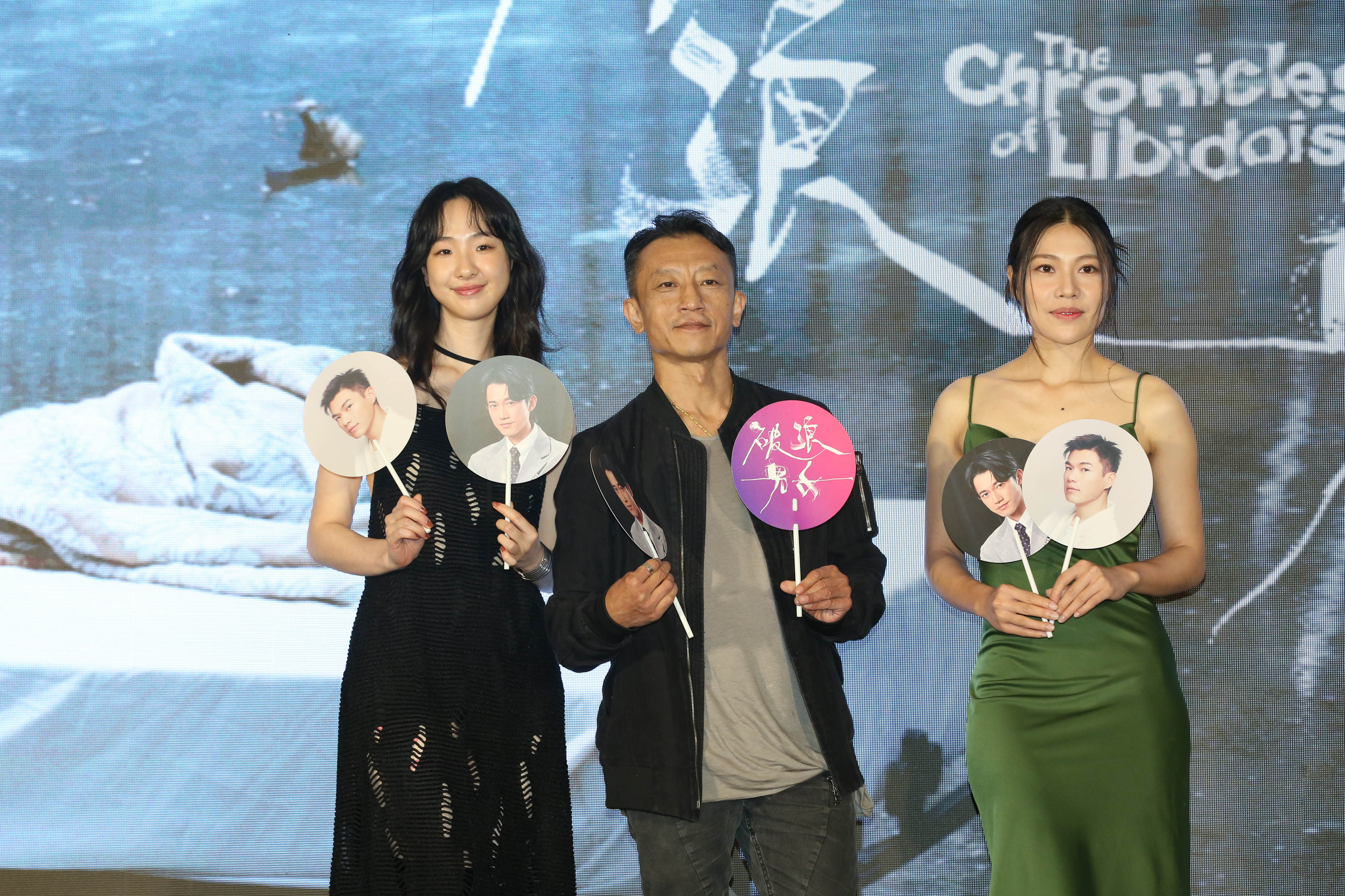 楊雅喆（中）率《破浪男女》2位女主角劉主平與梁湘華出席記者會。