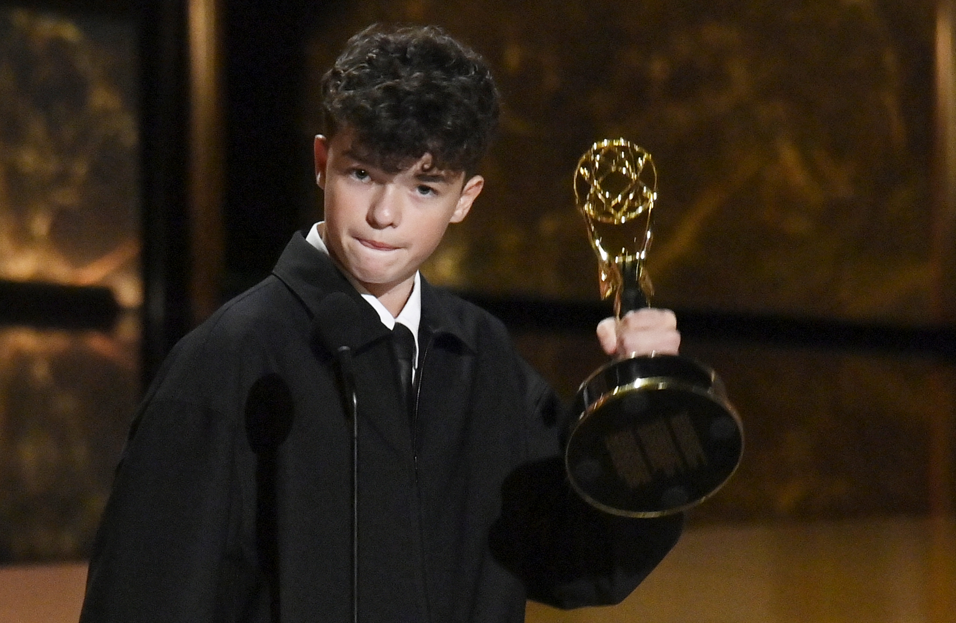 歐文庫柏年僅15歲就拿下艾美獎，創下歷史紀錄。（東方IC）