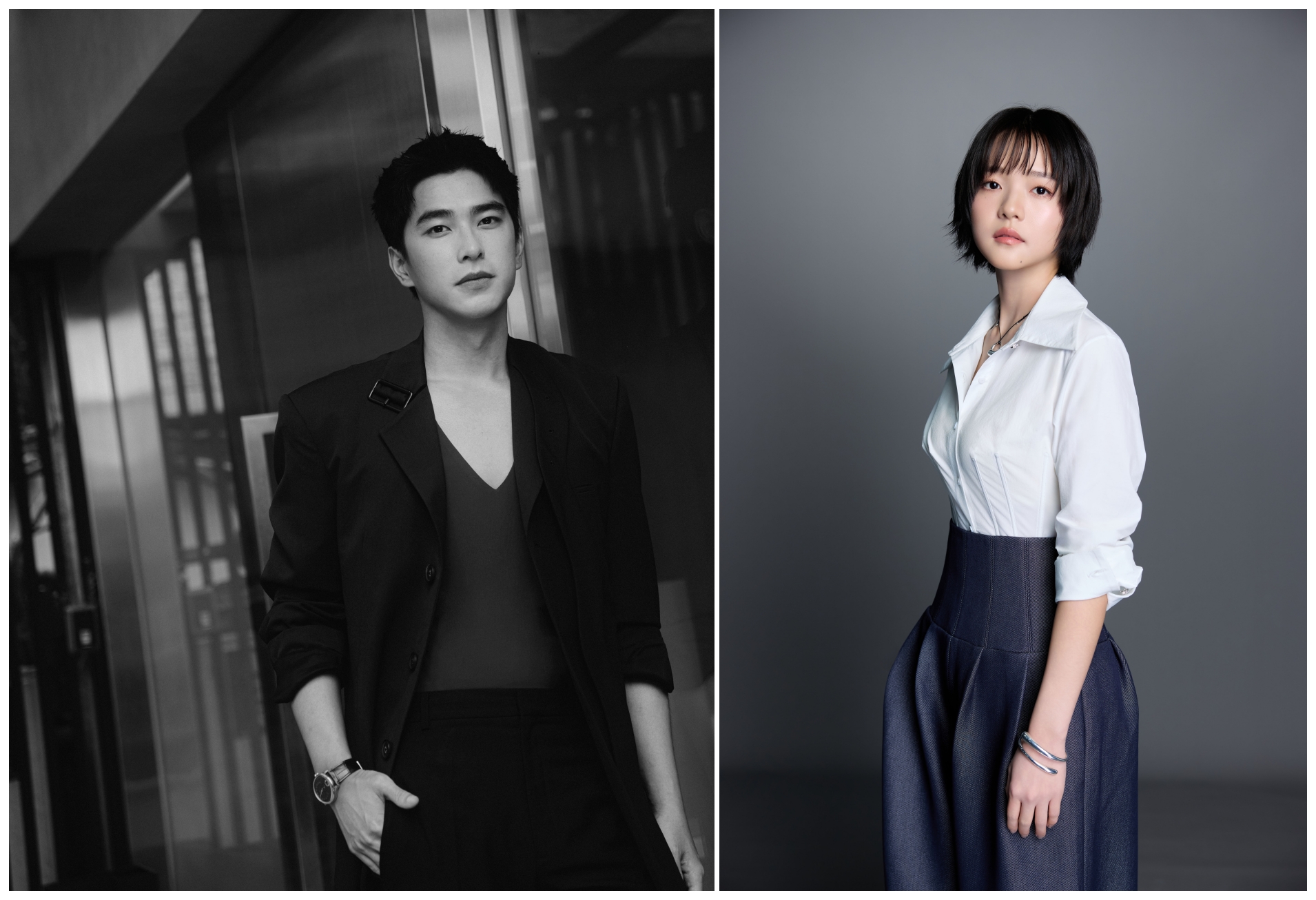 曾敬驊及林廷憶將演出《土・水》男女主角。(左攝影:Lily,皆「湠臺灣」提供)