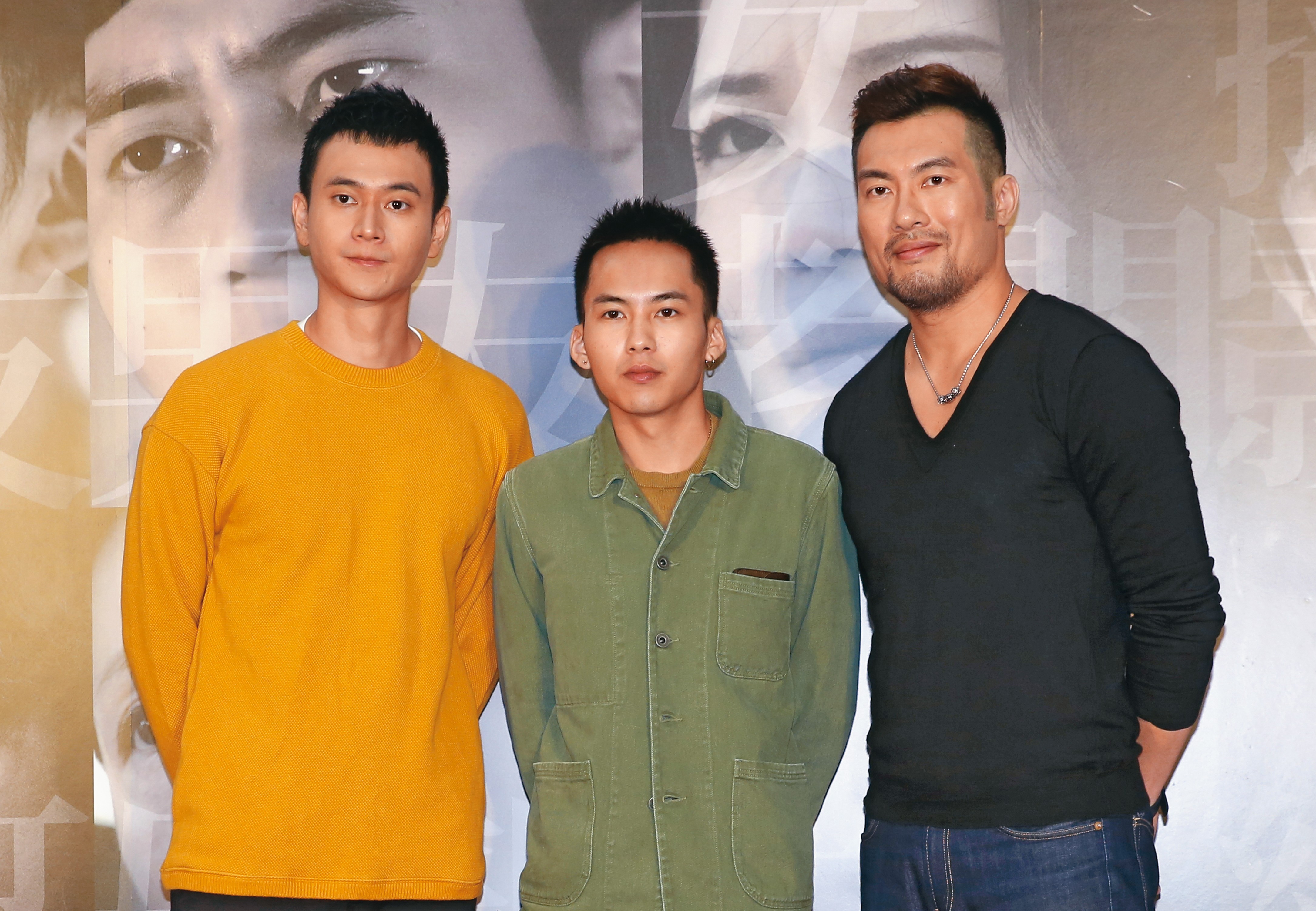 小有名氣的邱隆杰（右），曾在電影《小美》的宣傳場合中與劉冠廷（左起）、巫建和同框。