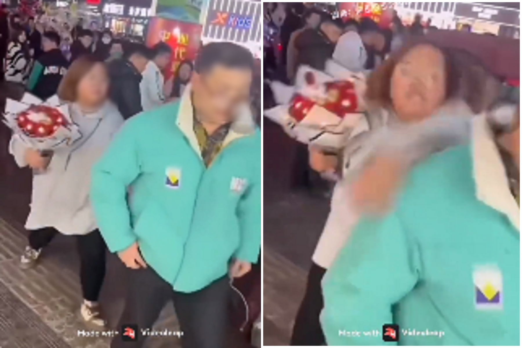 最慘網戀！本尊是「重量級妹子」還與花商串通騙錢，男生沒上當卻遭暴打。（翻自微博）