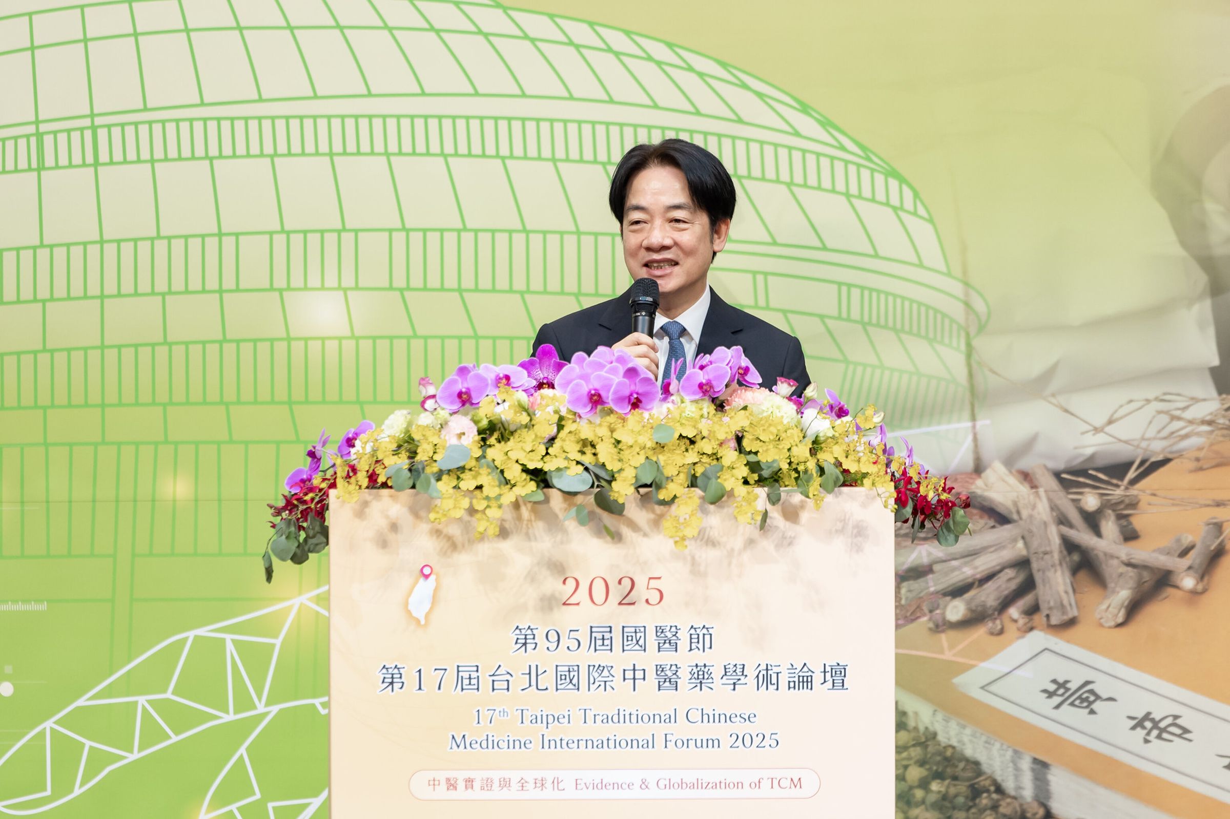賴清德出席國醫節慶祝大會。(總統提供)