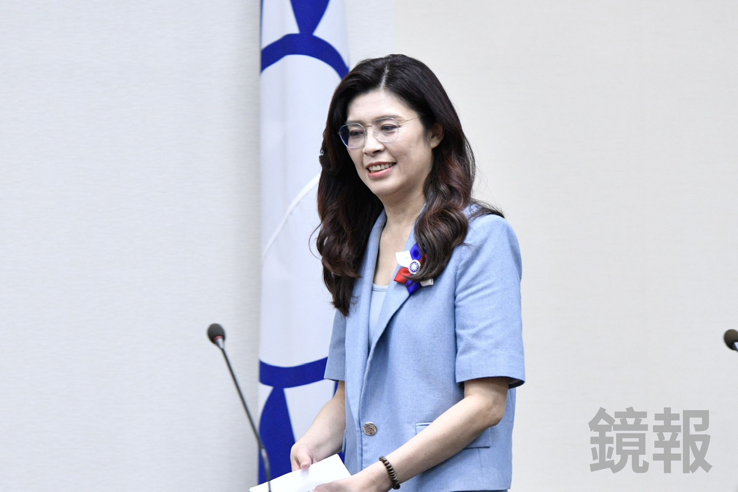 鄭麗文預計7日訪問中國,將見中國國國家主席習近平。(鏡報李智為)