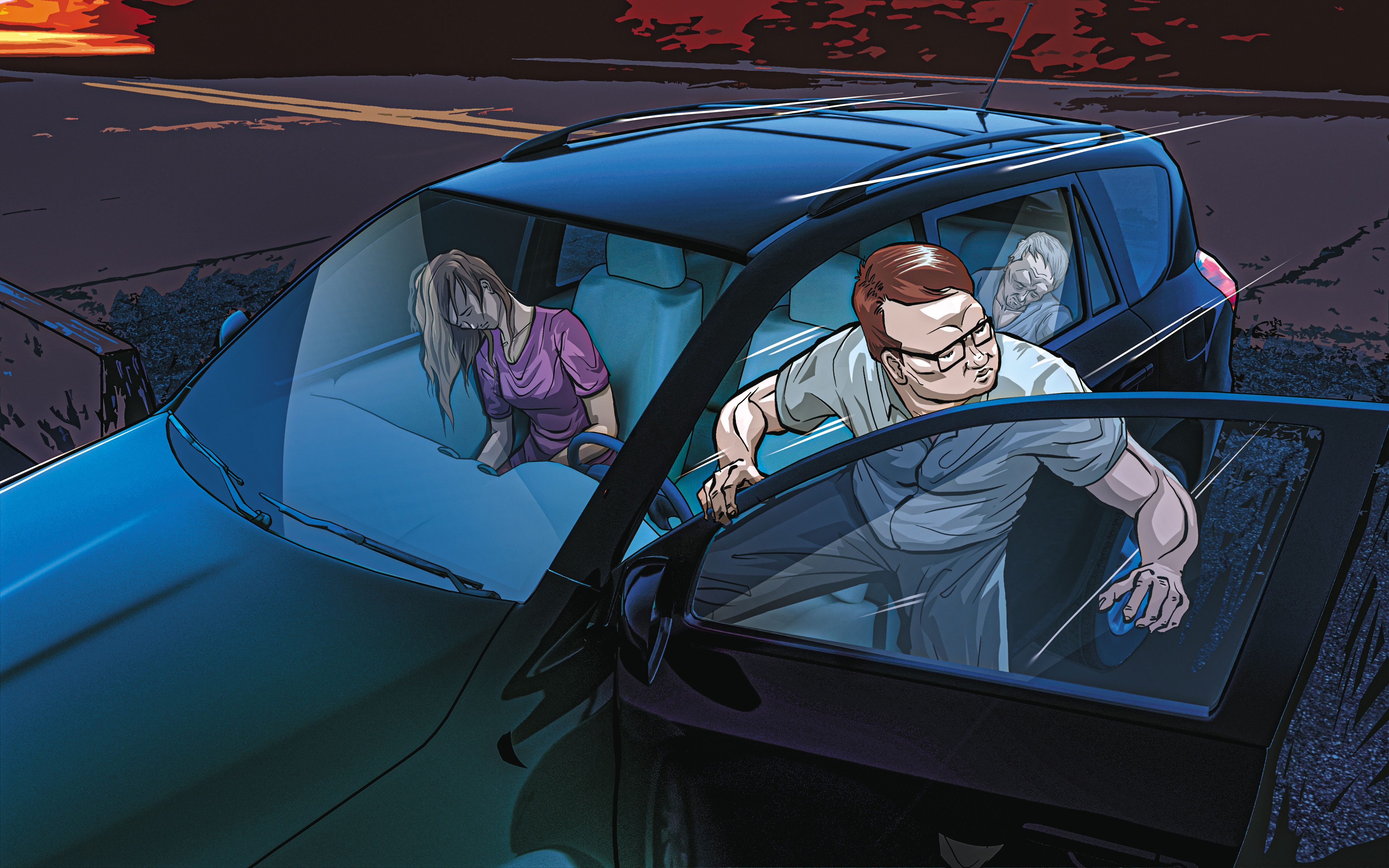 張男設局將新婚妻子及老父連人帶車摔落山谷，想藉此詐領保現金還債。