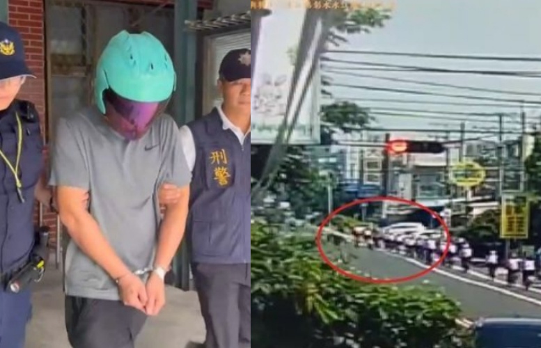 肇事駕駛行跡可疑，事發之前沿路鬼切飄移疑似毒駕，目前警方已進行採驗。（翻攝畫面）