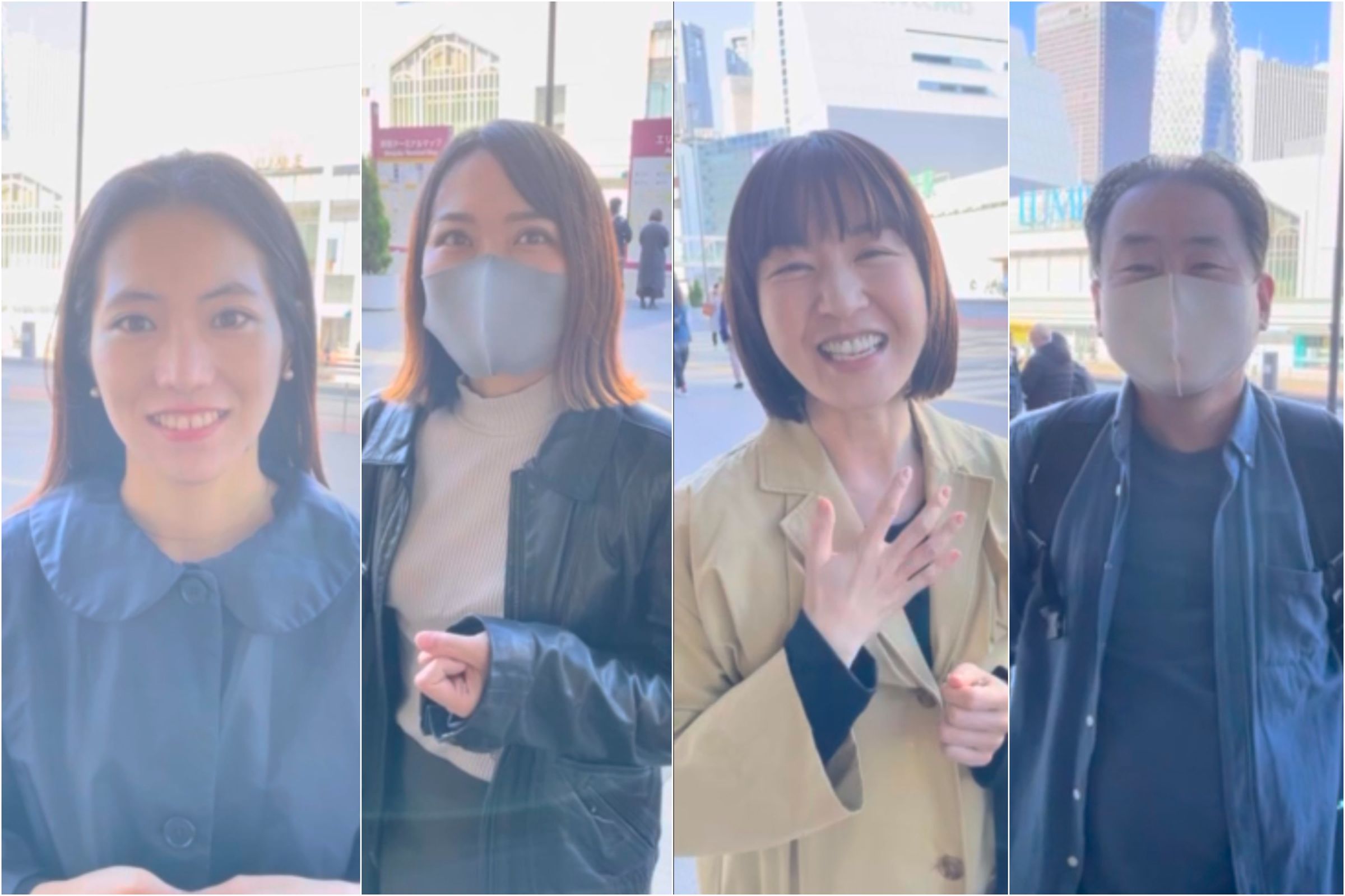 隨機採訪四名日本人,皆表示看完桃園觀旅局廣告,想來台灣遊玩。
