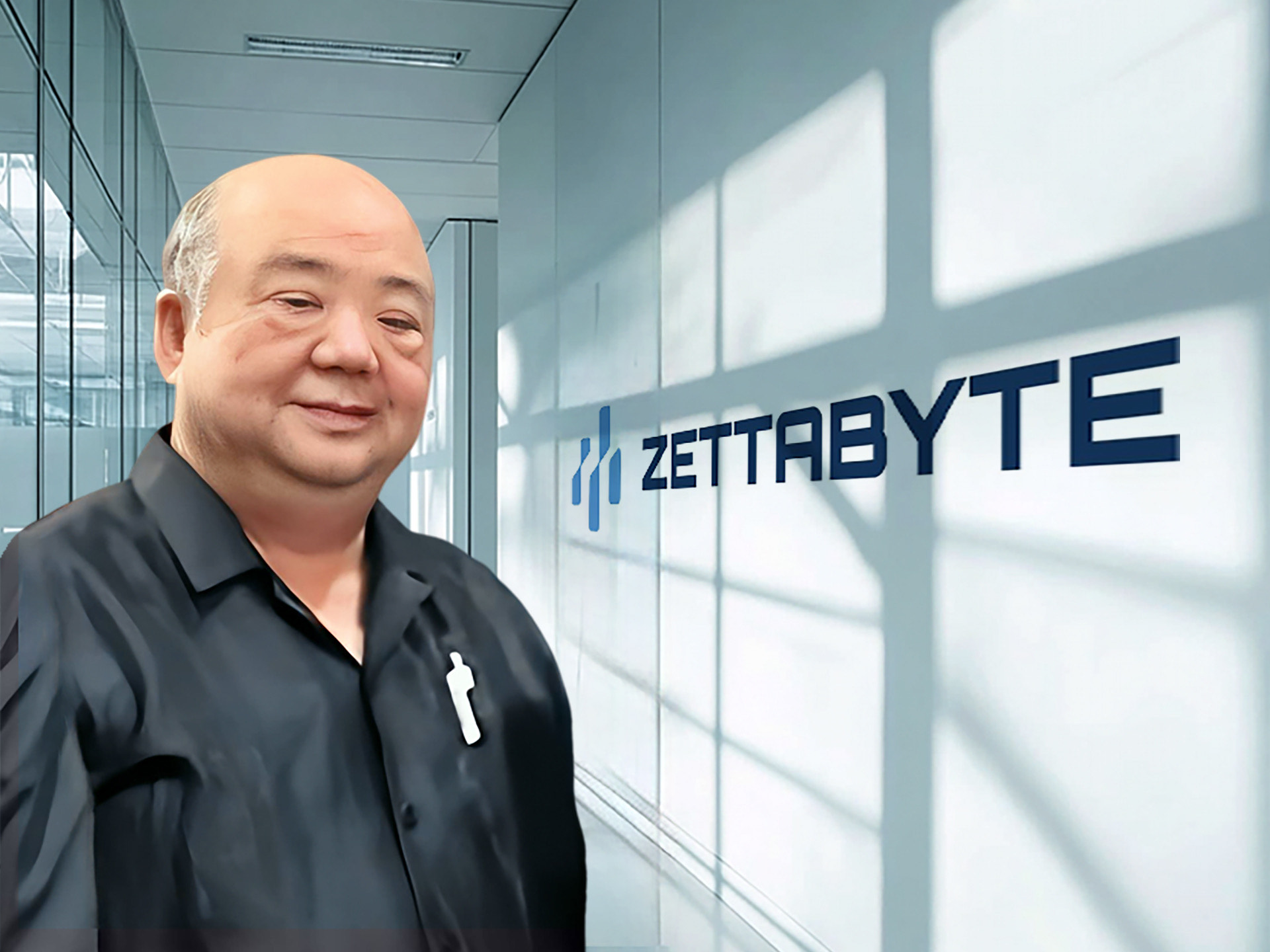 Zettabyte董事長邰中和宣布，聯手緯創在台建AI資料中心。（Zettabyte提供）