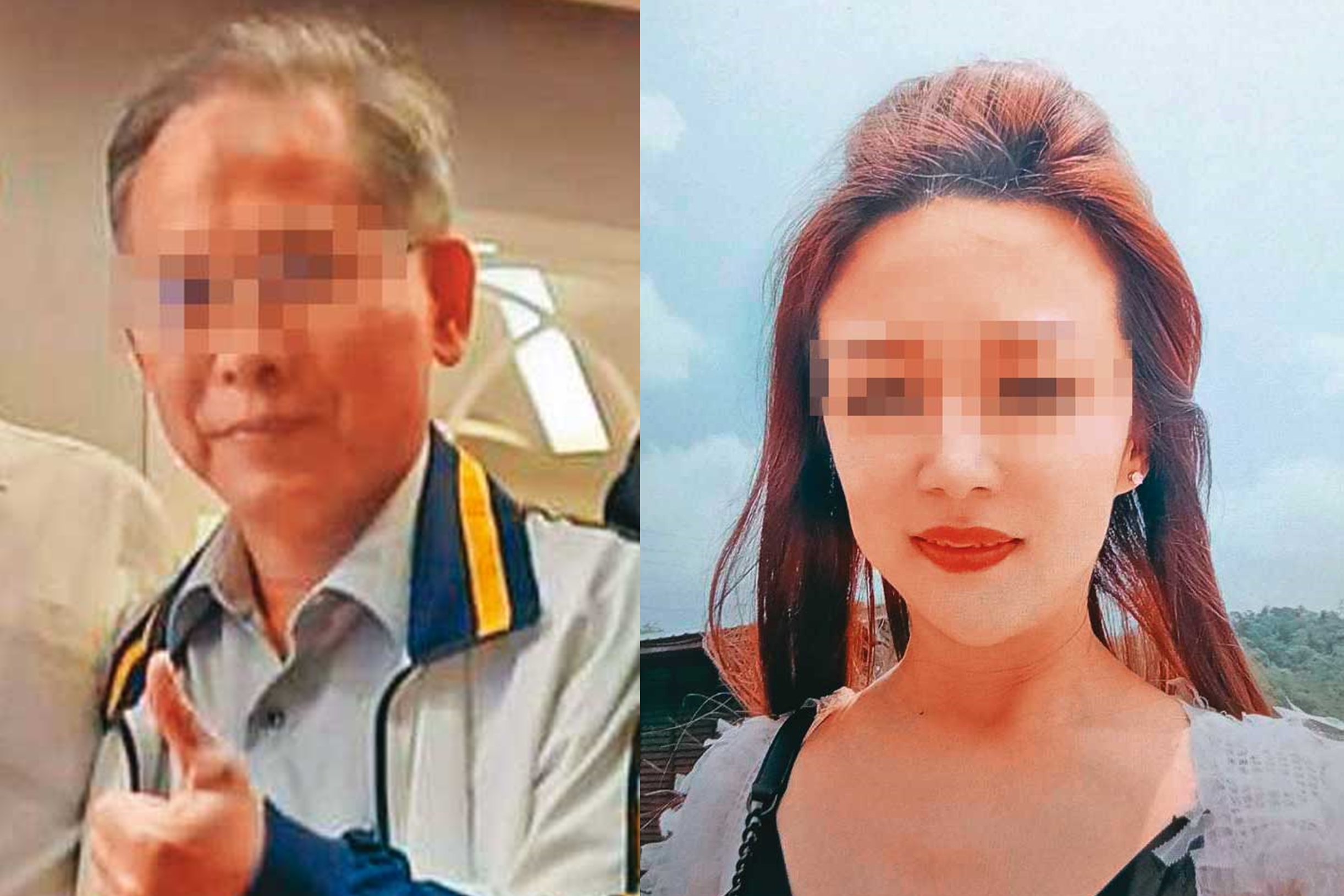 生技公司的蘇姓董事（左）在地方上是個有頭有臉的人物。美魔女人妻（右）身材苗條，長相十分艷麗，迷倒上櫃董事。（翻攝臉書、讀者提供）