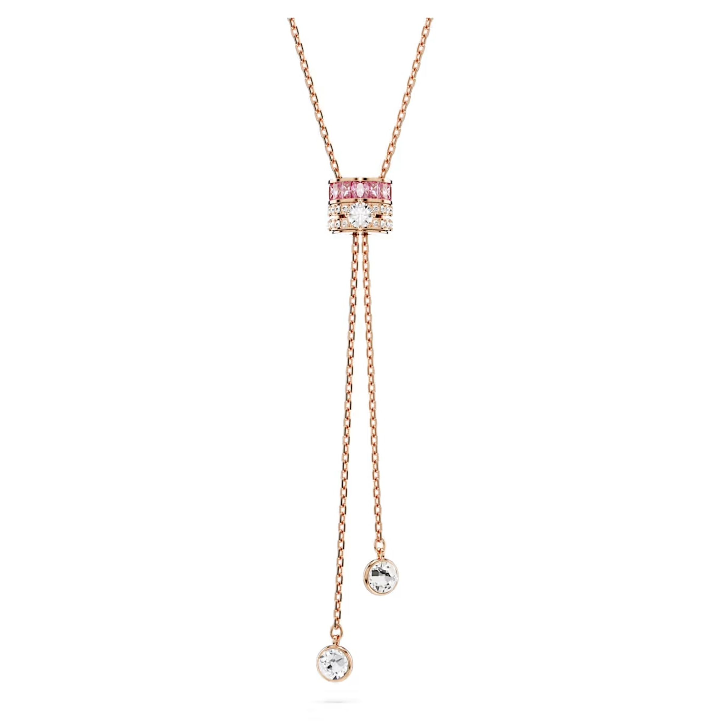 Connexus系列Y字形粉紅色鍊墜。NT$7,000(SWAROVSKI提供)