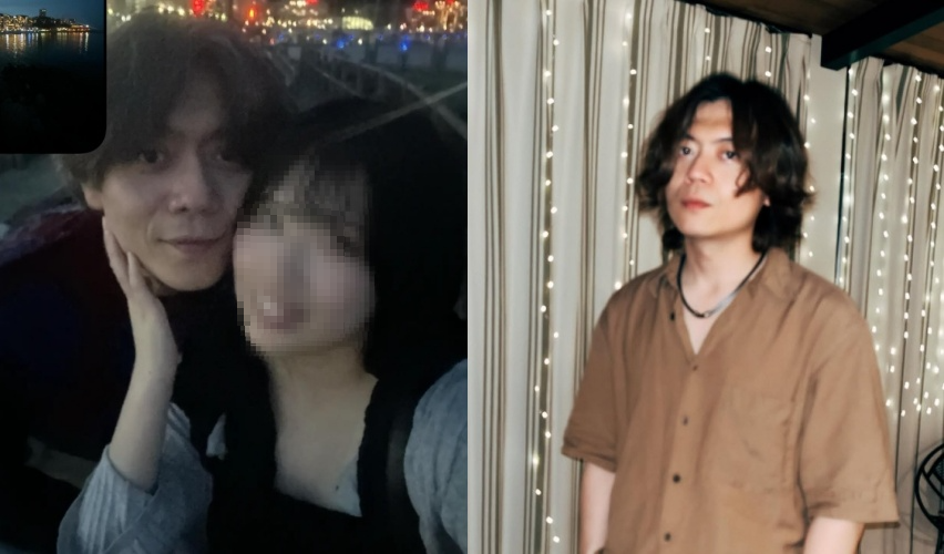 RYU的instagram在20日出現與一名23歲神祕女子的親密合照，女方托住RYU下巴，疑似曝光新戀情。（翻攝自當事人Instagram）