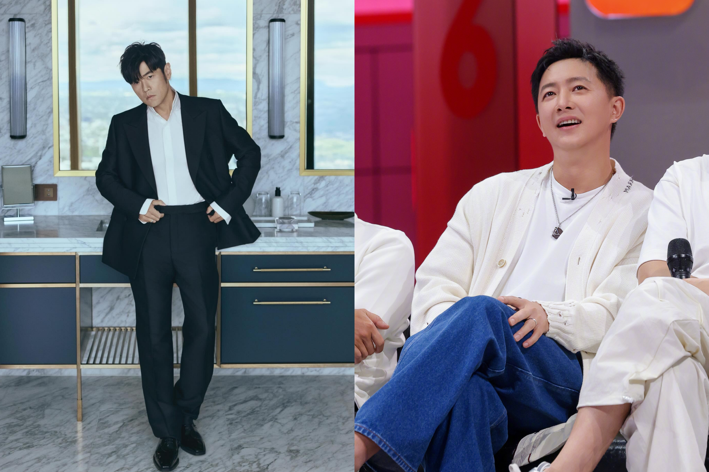 周杰倫（左）曾為了演唱會安全，投保兩千萬台幣。韓庚（右）參與2011年跨年演唱會，主辦為他投保近新台幣4,500萬元的巨額保險。（合成圖，左翻攝自周杰倫IG、右翻攝自韓庚微博）