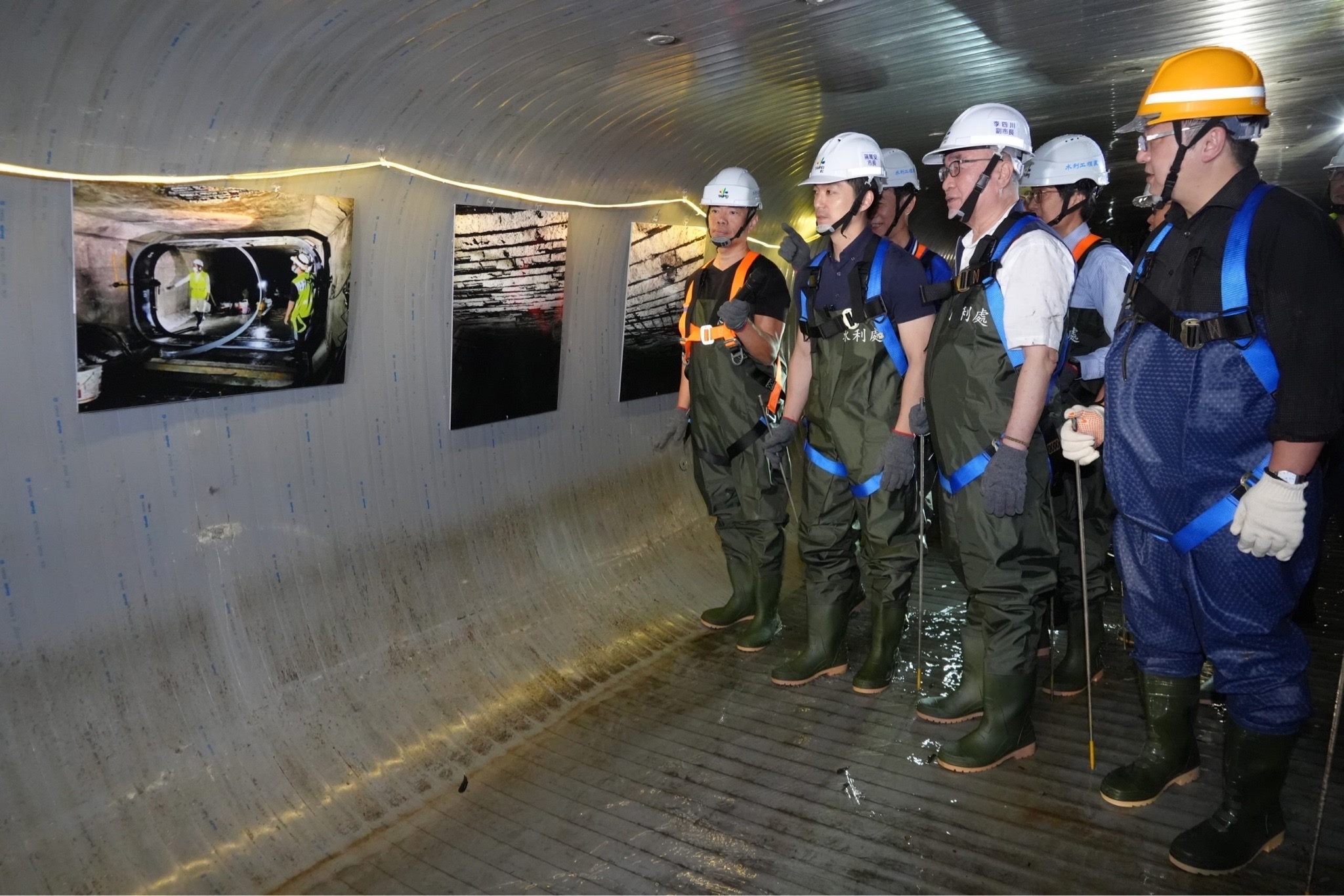 蔣萬安表示接下來會全速推進提升降雨容受力的目標。（北市府提供）