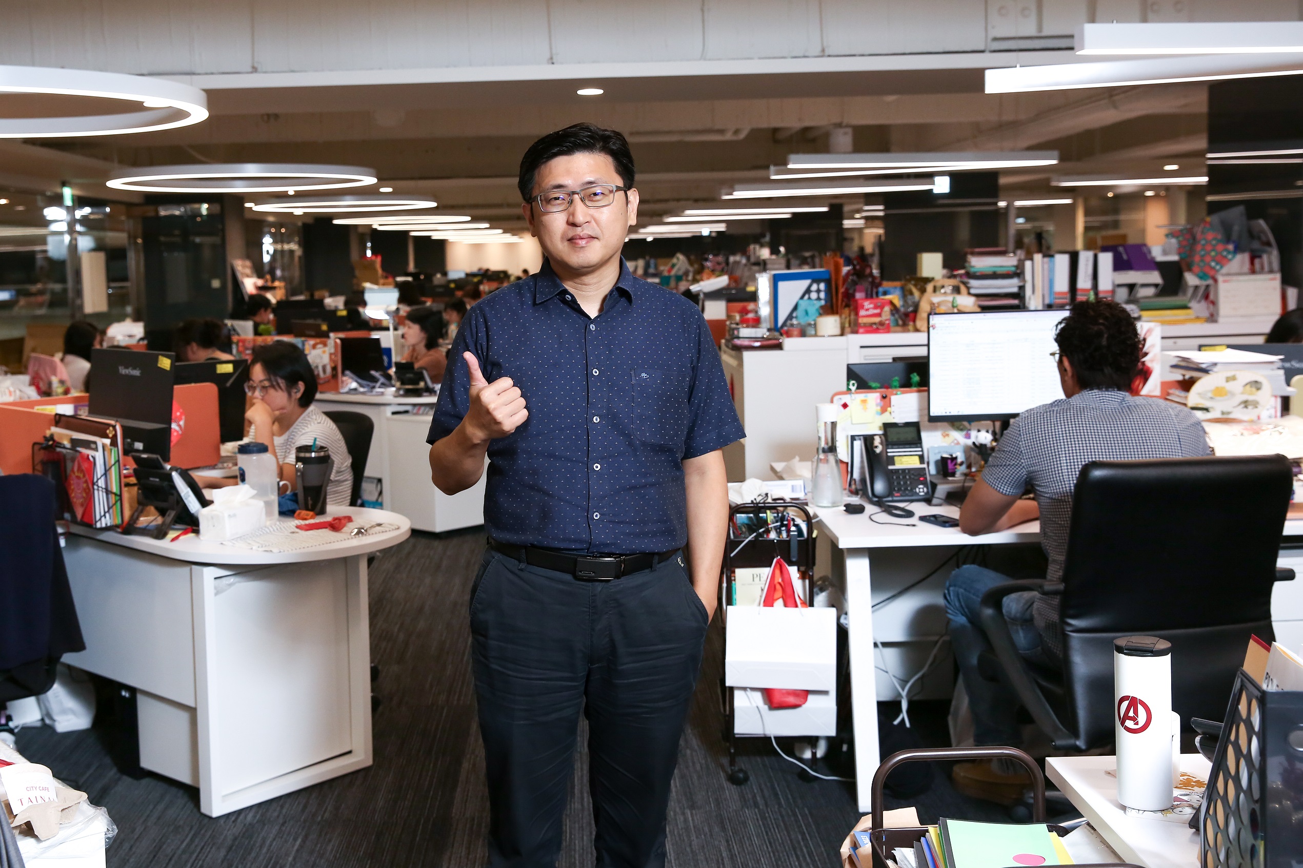 文策院院長盧俊偉期許文策院在開展業務上見樹又見林。