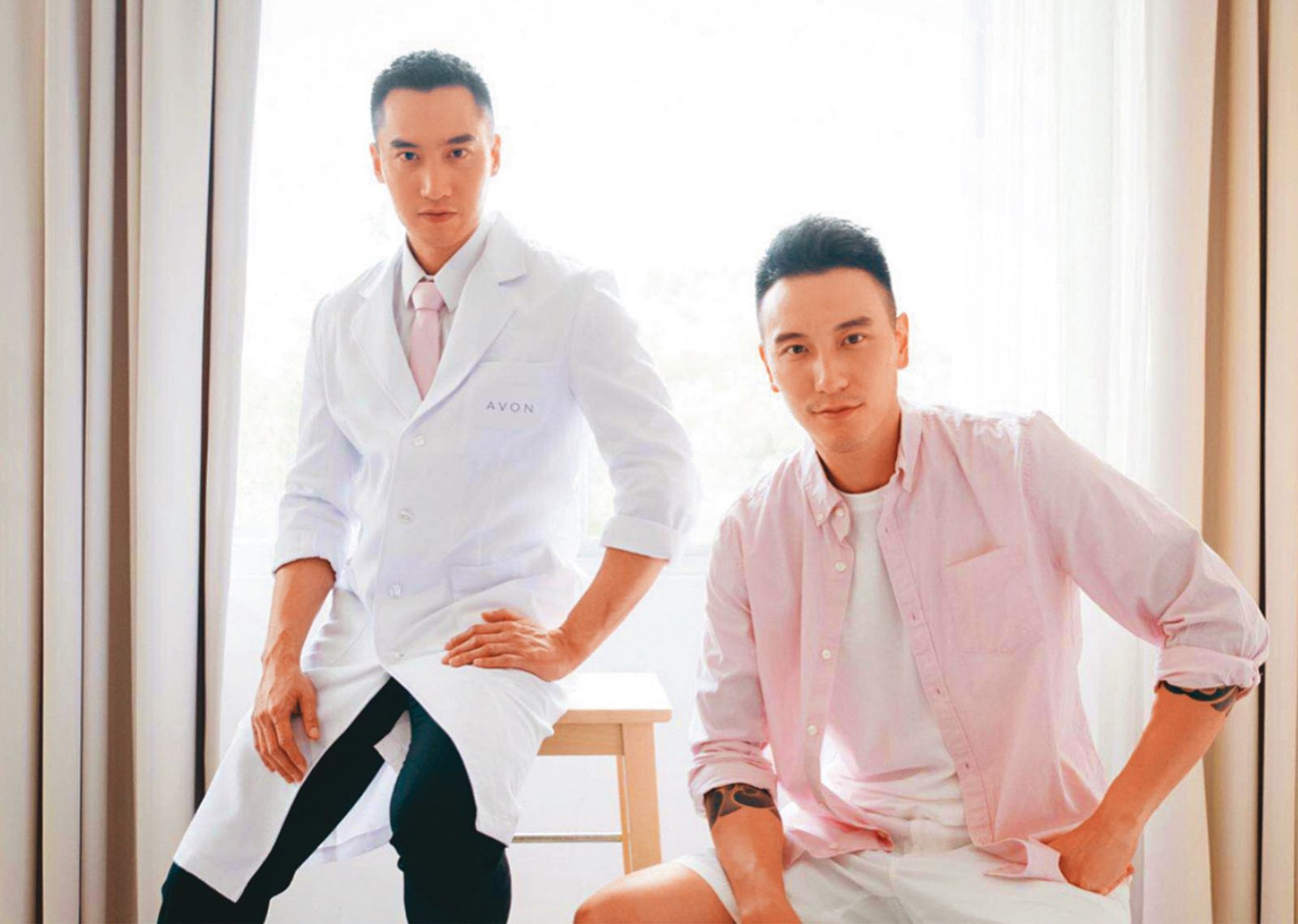 賴弘國（左）有「醫界王陽明」之稱，還曾和本尊（右）一起出席活動。（翻攝自賴弘國IG）