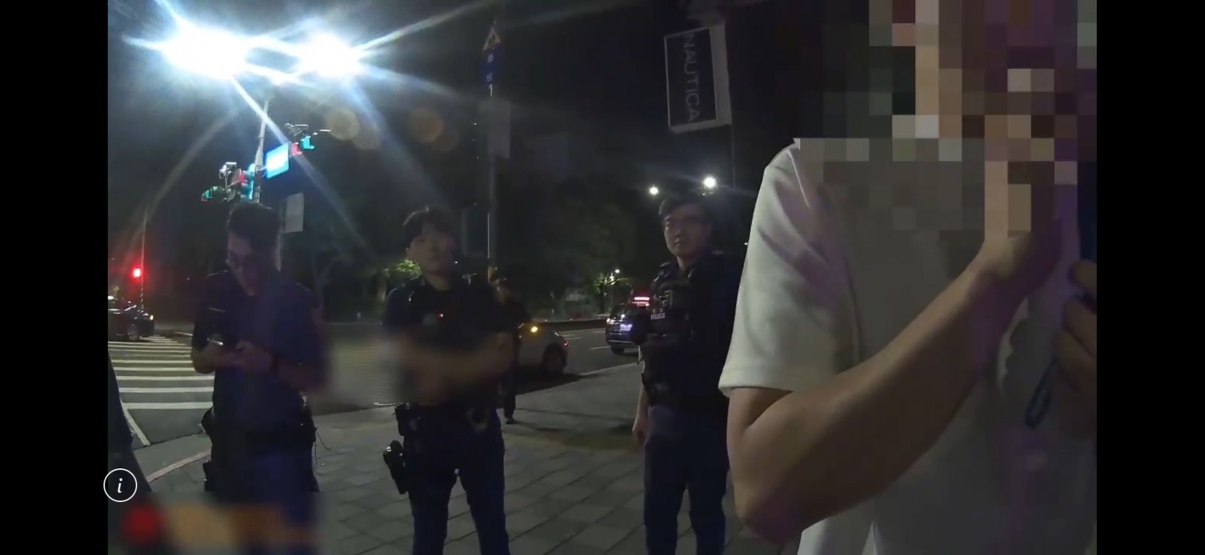 警方7日凌晨攔查王男，他一度加速逃逸拒檢遭優勢警力攔下，被驗出酒駕及毒駕。翻攝畫面