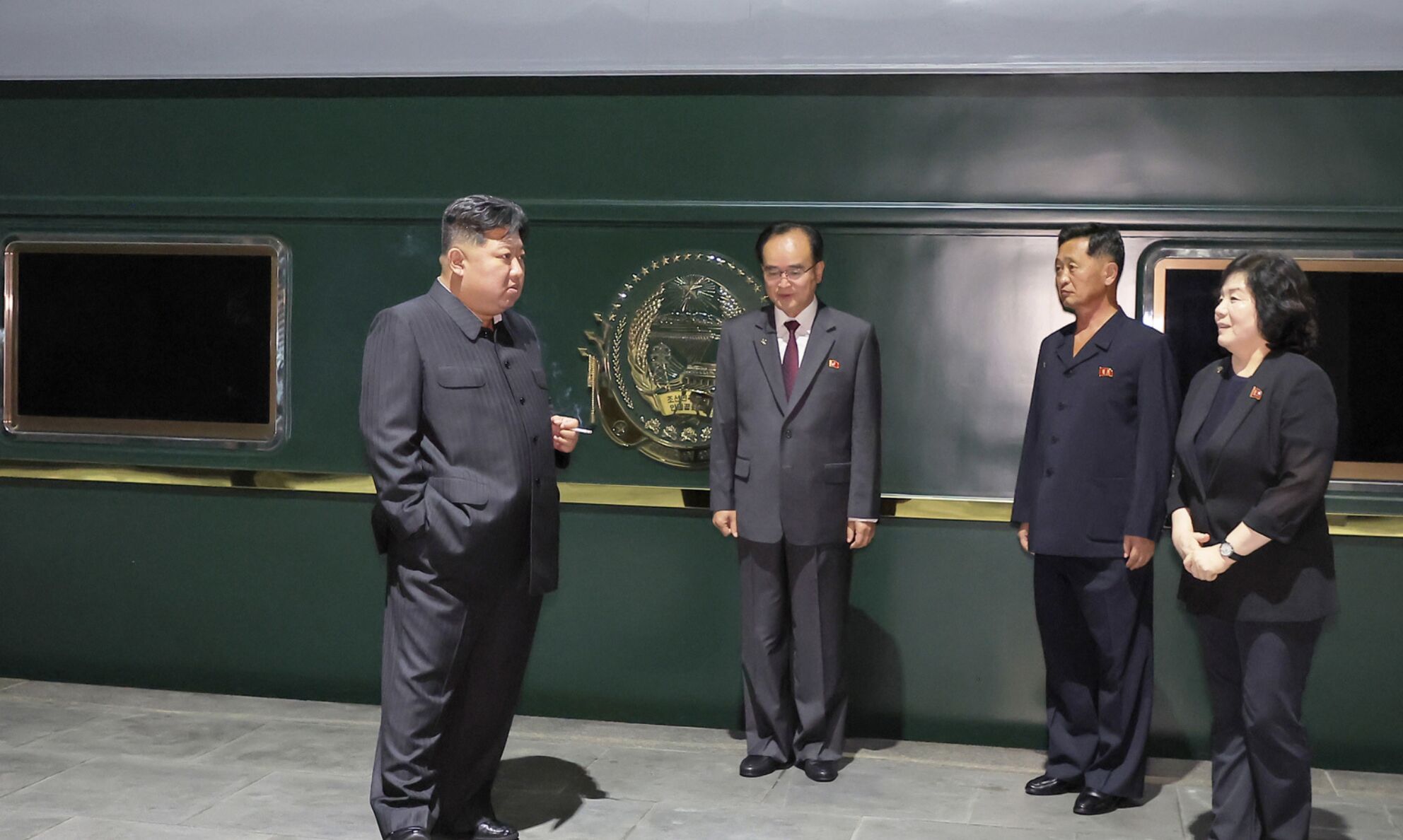 北韓官媒罕見快速證實金正恩已啟程出訪。（翻攝自朝中社官網）